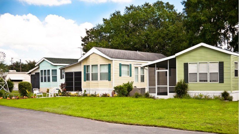 Tiny houses in a row