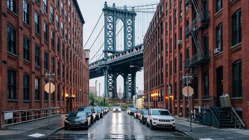 Brooklyn bridge in New York City