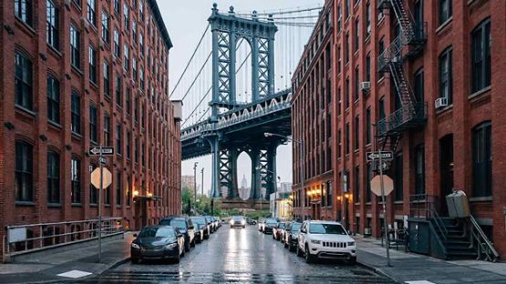 Pont de Brooklyn, ville de New-York