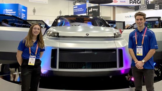 Andrew Genovese and Izzy Cossarin, Canada’s first automated Electric Vehicle