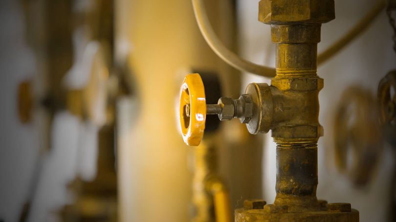 Close up of a water pipe