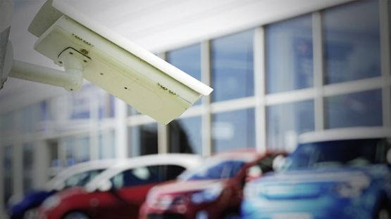 CCTV camera or surveillance system for car dealer monitoring