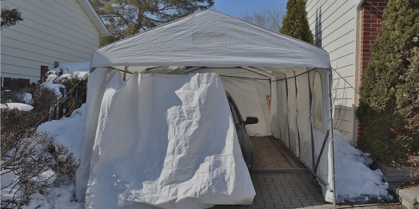 Car canopy for clearance snow