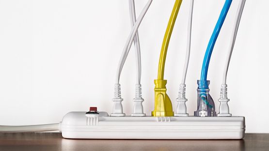 An overloaded power bar